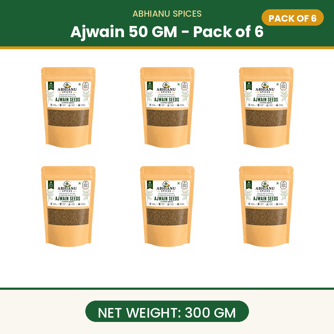 Abhianu Spices Ajwain Carom Seeds 250 G Pack Of 5