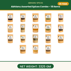 Abhianu Spices Assorted Indian Spices Combo 18 Items 3.325 Kg