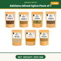 Abhianu Spices Assorted Indian Spices Combo 650 G Pack Of 7