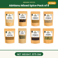 Abhianu Spices Assorted Indian Spices Combo 8 In 875 G