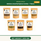 Abhianu Spices Assorted Indian Spices Combo 7 Items 1.45 Kg