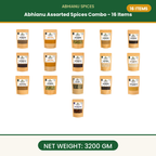 Abhianu Spices Assorted Indian Spices Combo 16 Items 3.2 Kg