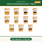 Abhianu Assorted Indian Spices Combo 11 Items 2.7 Kg