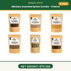 Abhianu Spices Assorted Indian Spices Combo 6 Items 875 G