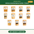 Abhianu Spices Assorted Indian Spices Combo 11 Items 2.425 Kg