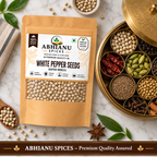 Abhianu Spices White Peppercorns Whole