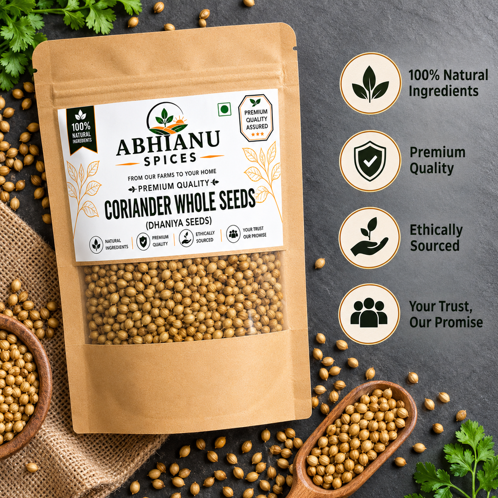 Abhianu Spices Coriander Whole Sabut Dhania