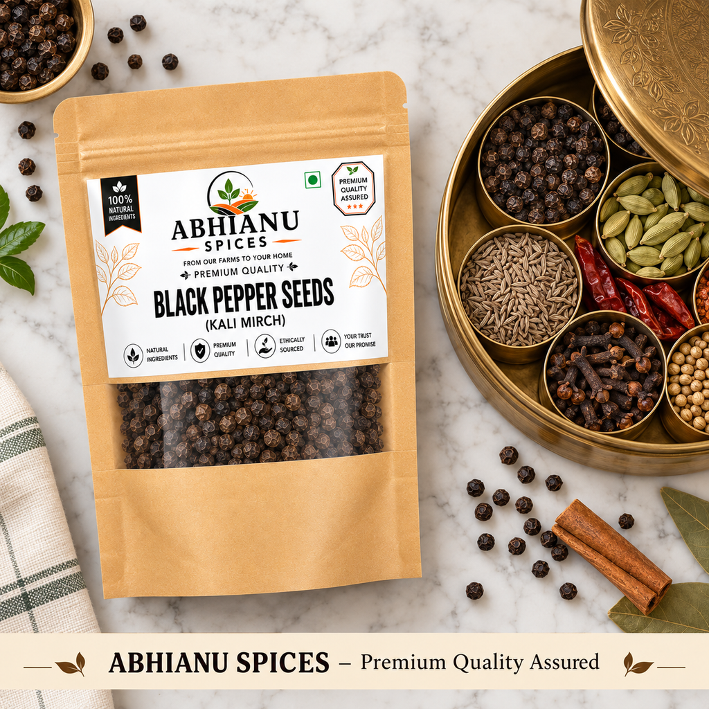 Abhianu Spices Black Peppercorns Whole