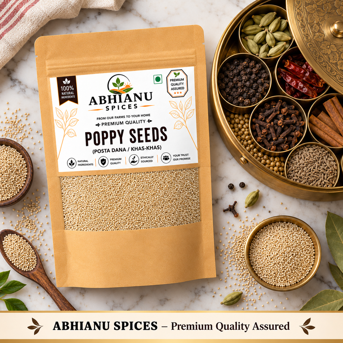 Abhianu Spices Poppy Seeds Khus Khus