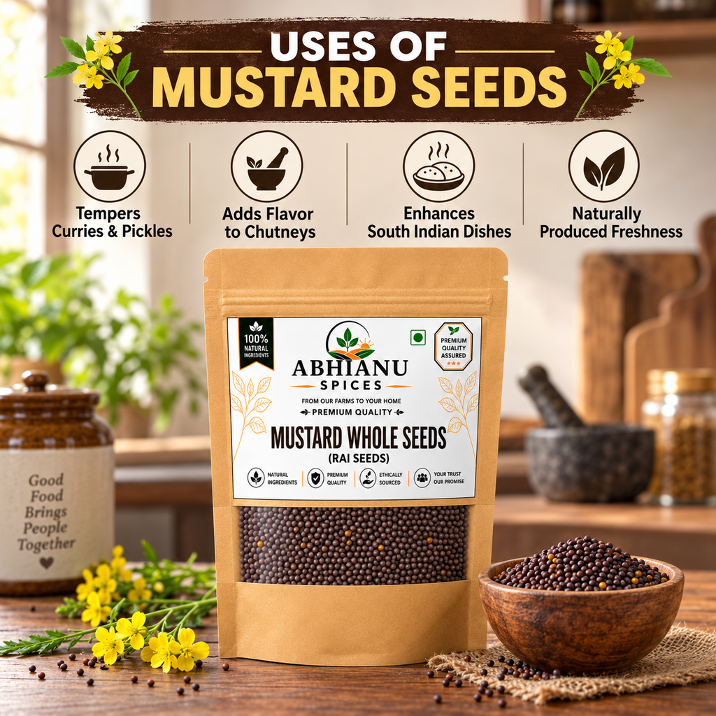 Abhianu Spices Mustard Seeds Rai Sarson