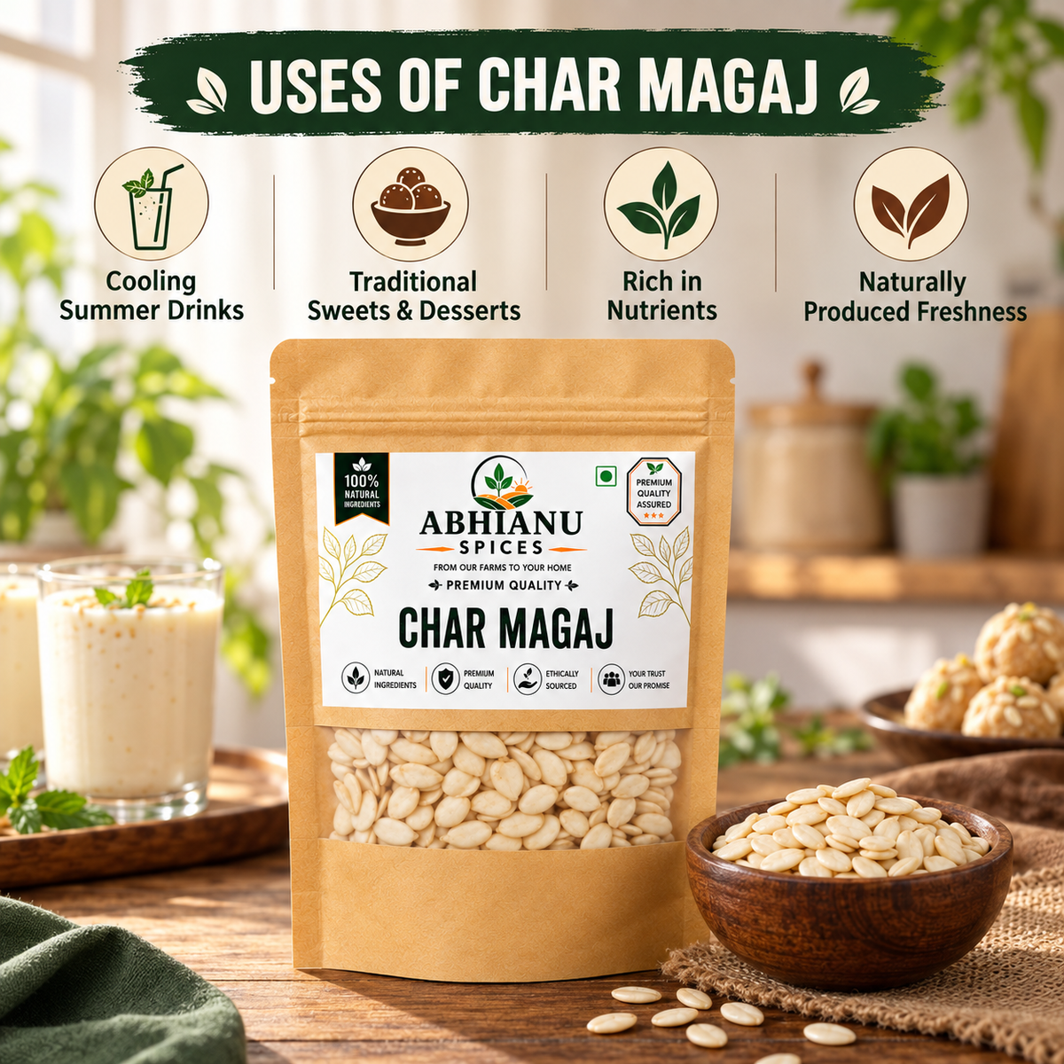 Abhianu Spices Char Magaj Mixed Seeds