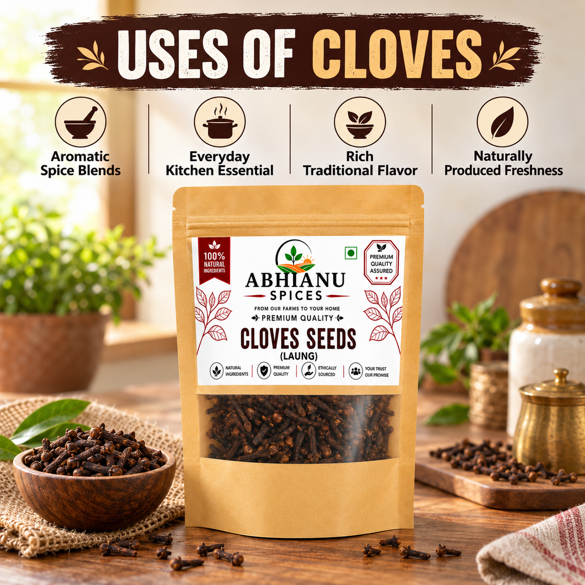 Abhianu Spices Whole Cloves Laung