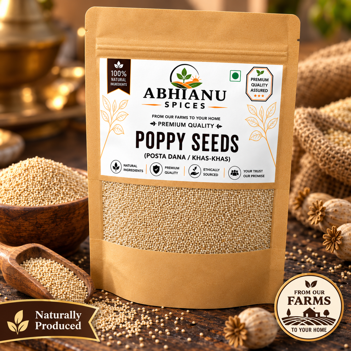 Abhianu Spices Poppy Seeds Khus Khus