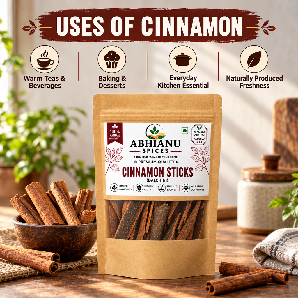 Abhianu Spices Cinnamon Dalchini