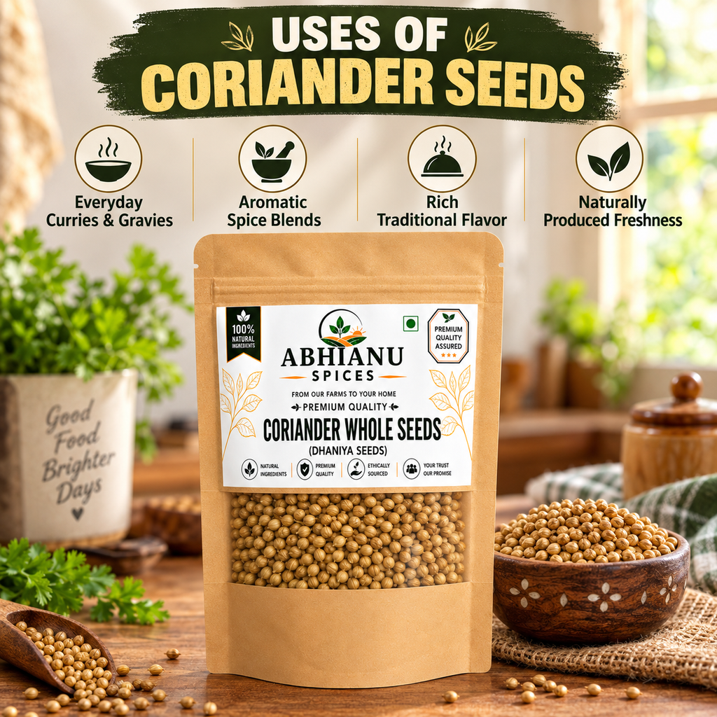 Abhianu Spices Coriander Whole Sabut Dhania