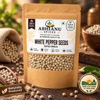 Abhianu Spices White Peppercorns Whole