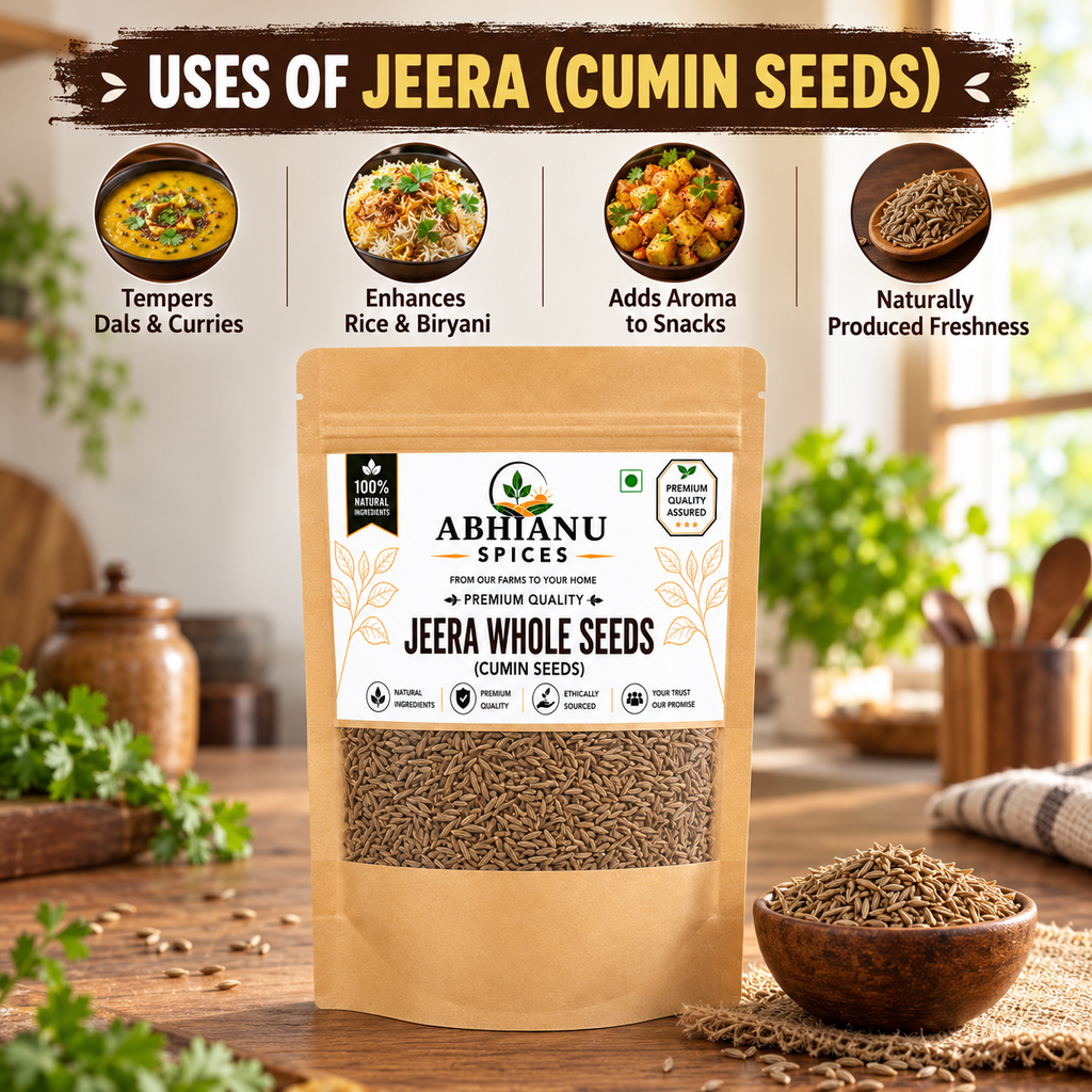 Abhianu Spices Cumin Whole Seeds Jeera